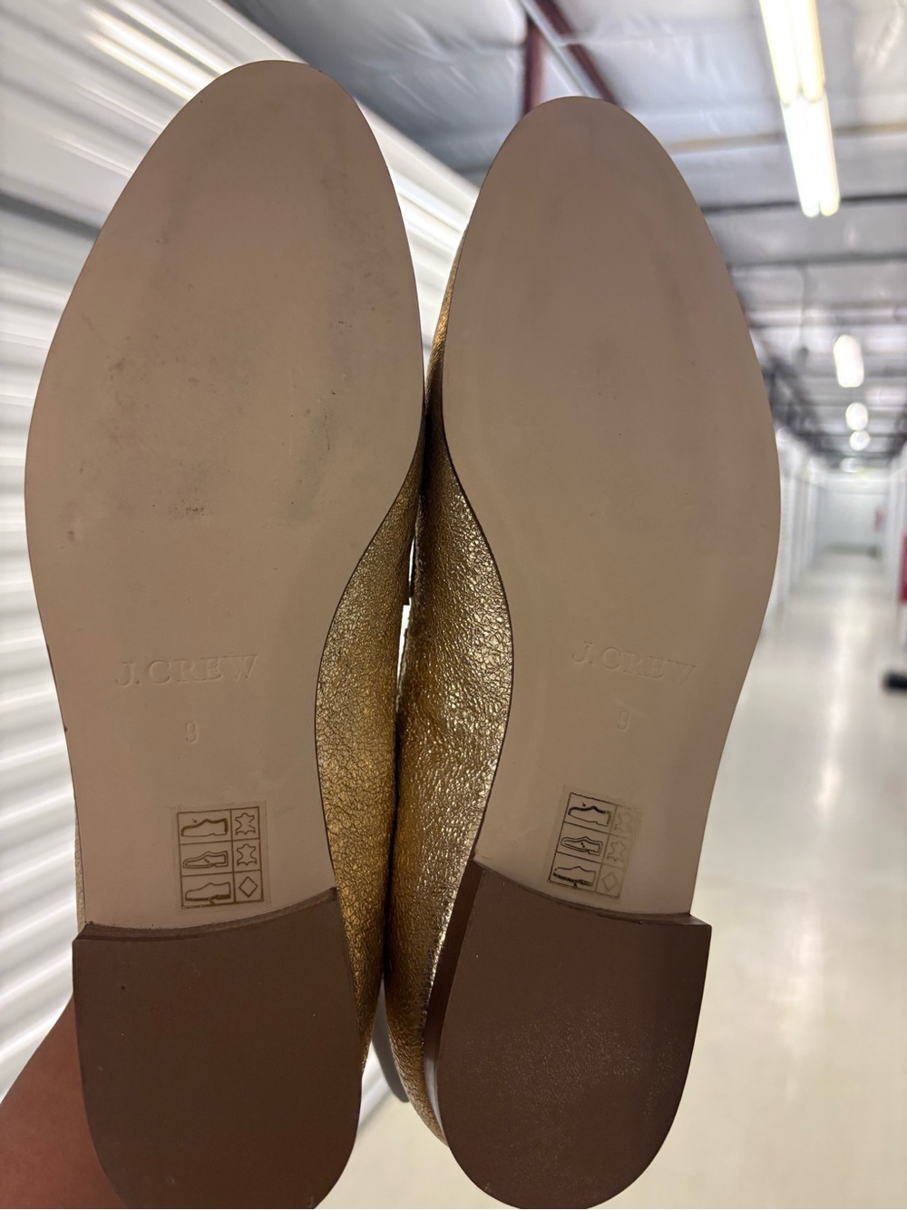 J. Crew Academy Loafers in Metallic Leather. Size 9. New. - Picture 2 of 4